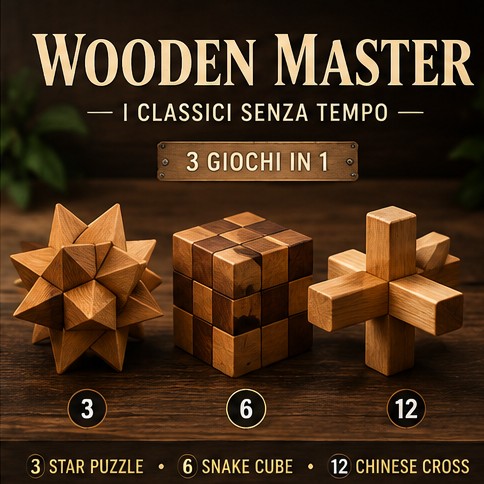 Wooden Master - giochi meccanici 