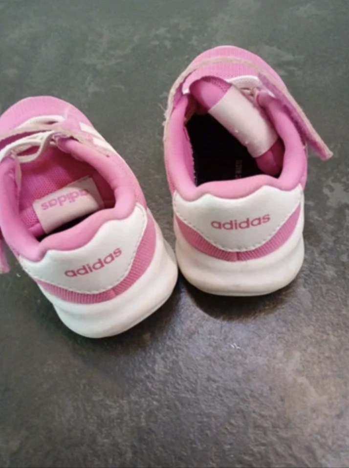 Scarpina da ginnastica rosa Adidas numero 21 2
