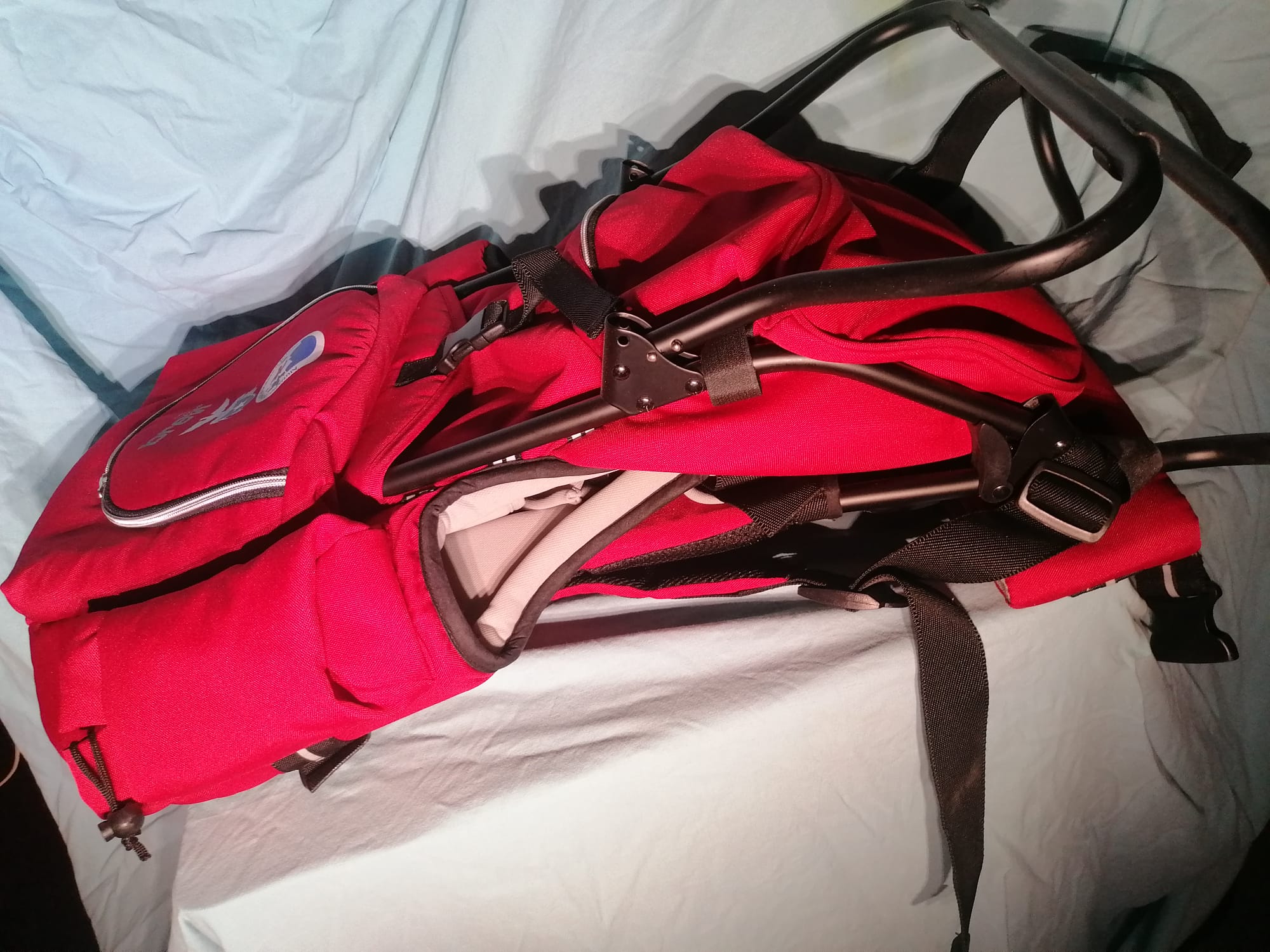 Zaino Porta Bimbo Trekking Brevi Rocky - Approvato CAI (Rosso) 6
