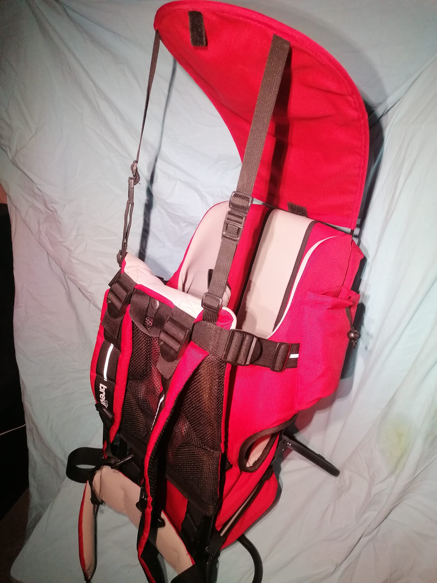 Zaino Porta Bimbo Trekking Brevi Rocky - Approvato CAI (Rosso) 8